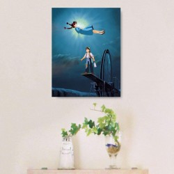 天空の城帆布板形拼圖 天空の城帆布板形拼圖