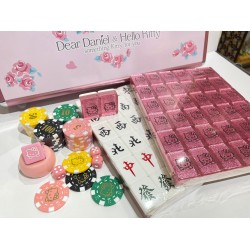 Hello Kitty 7分家用水晶麻雀(粉紅色)