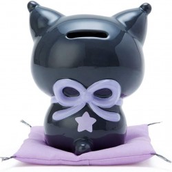 日本 Sanrio Kuromi 招財貓 陶瓷錢箱