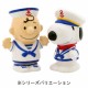 日本 Peanuts Charlie Brown & Snoopy 水手造型 陶瓷貯金箱