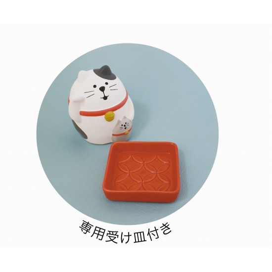 日本 CONCOMBRE 陶瓷 加濕器 開運 招財貓