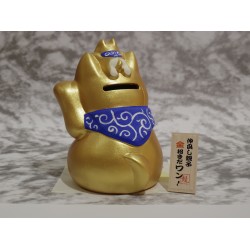 日本 京都龍虎堂 金運 招福 柴犬 錢箱