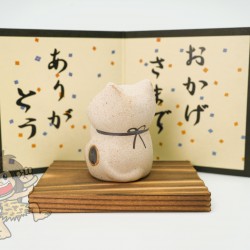 日本 萬古燒 感謝 招財貓