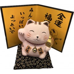 櫻花色 金運招財貓