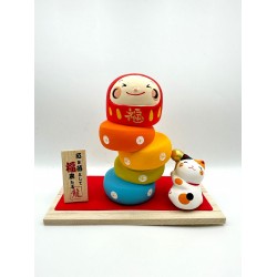 日本 京都龍虎堂 達摩 招財貓