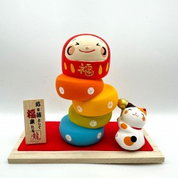 日本 京都龍虎堂 達摩 招財貓 日本 京都龍虎堂 達摩 招財貓