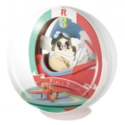 PAPER THEATER 紅之豚 波魯克乘飛行艇 場景紙模型